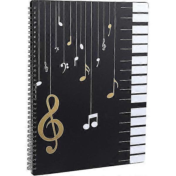 Music Folder for Sheet Music While Playing A4 Paper Documents Holder Storage 30 Pockets Klav