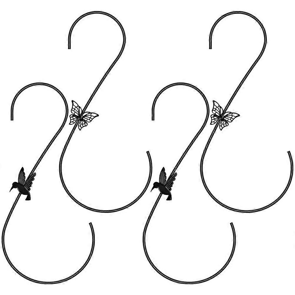 4Pcs Outdoor Plant Hooks Bird Feeder Hooks Hooks Outdoor Garden Hooks for Potted Plant