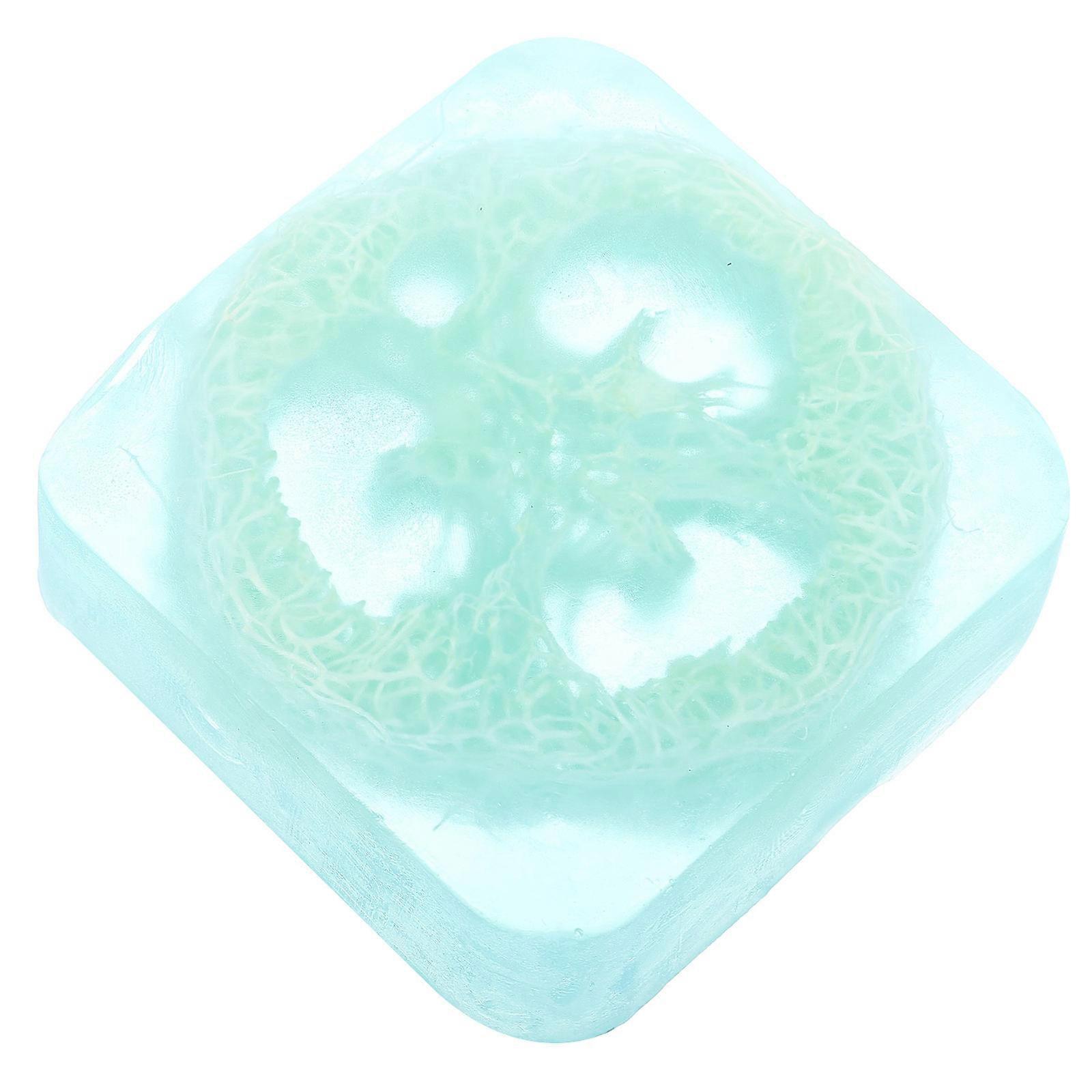 Loofah Soap Exfoliating Loofah Scrubber Rectangular Plant Extracts Moisturizing UV Protection 1Set