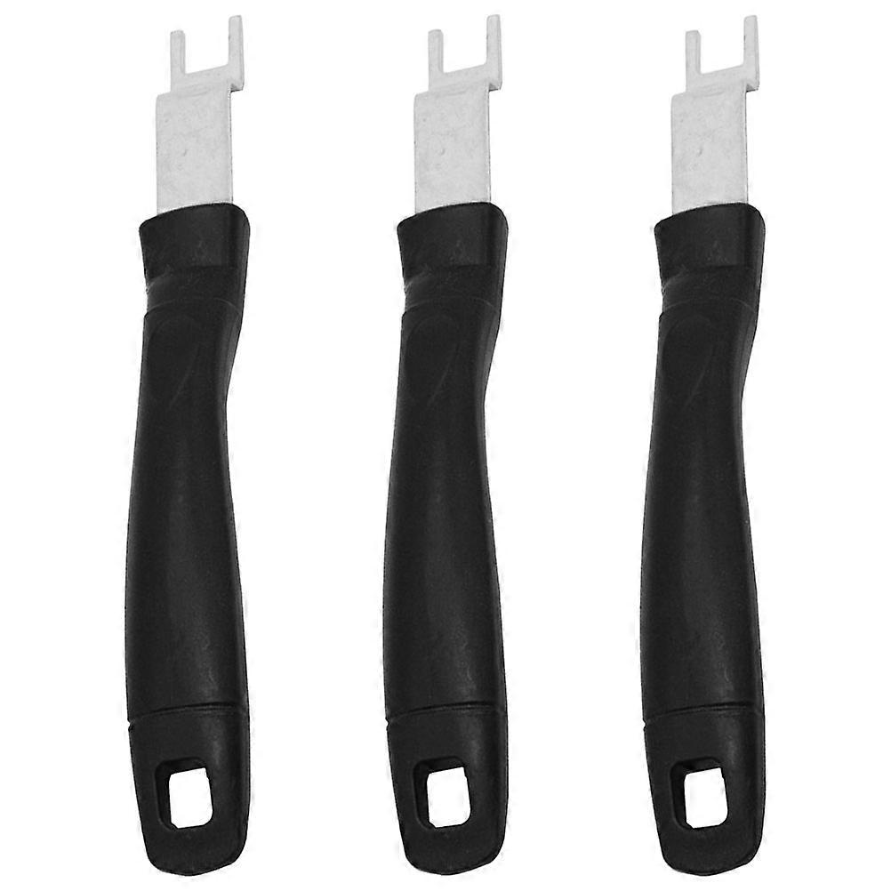 Durable HeatResistant Grill Grate Lifter with Comfortable Grip for Safe Kitchen Use Black 3pcs Set