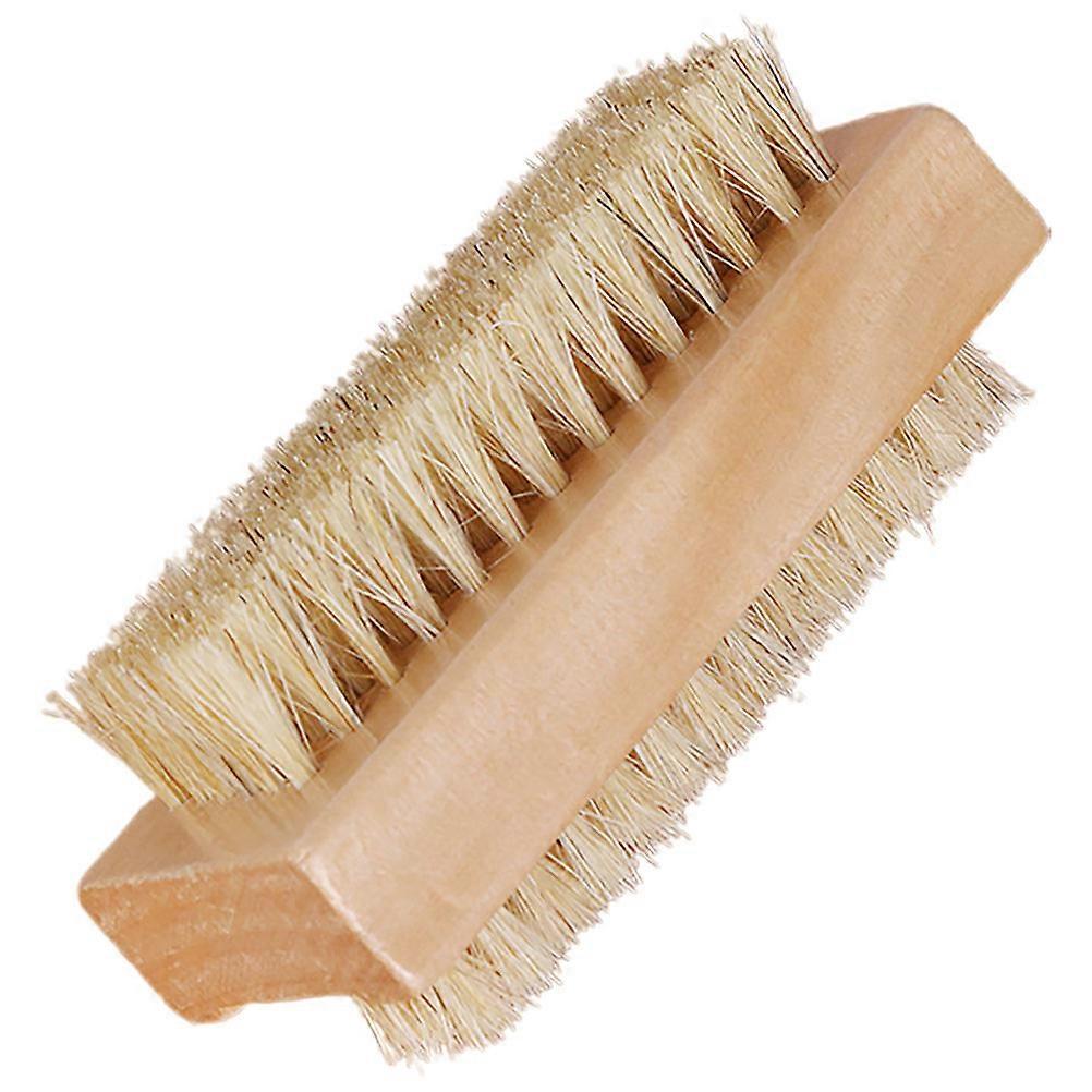 Guitar Fretboard Cleaner with Dual Sided Brush Pig Bristles for Efficient Cleaning Light Brown