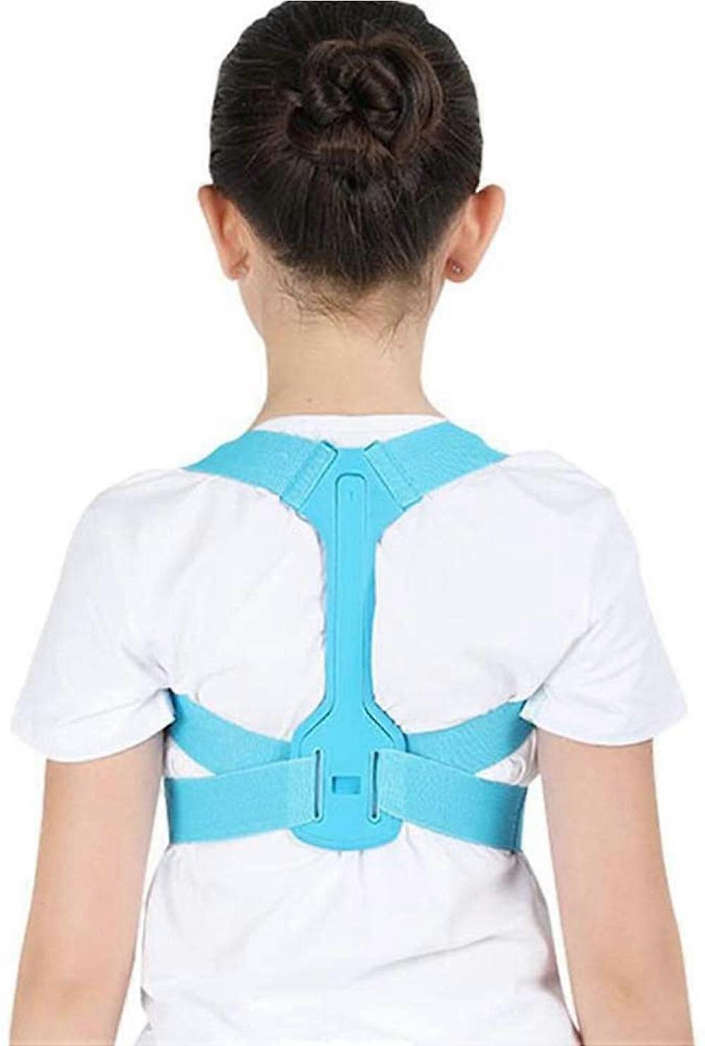Back Posture Corrector, Adjustable Posture Trainer For Children And Teens Blue Humpbacked Chest Support