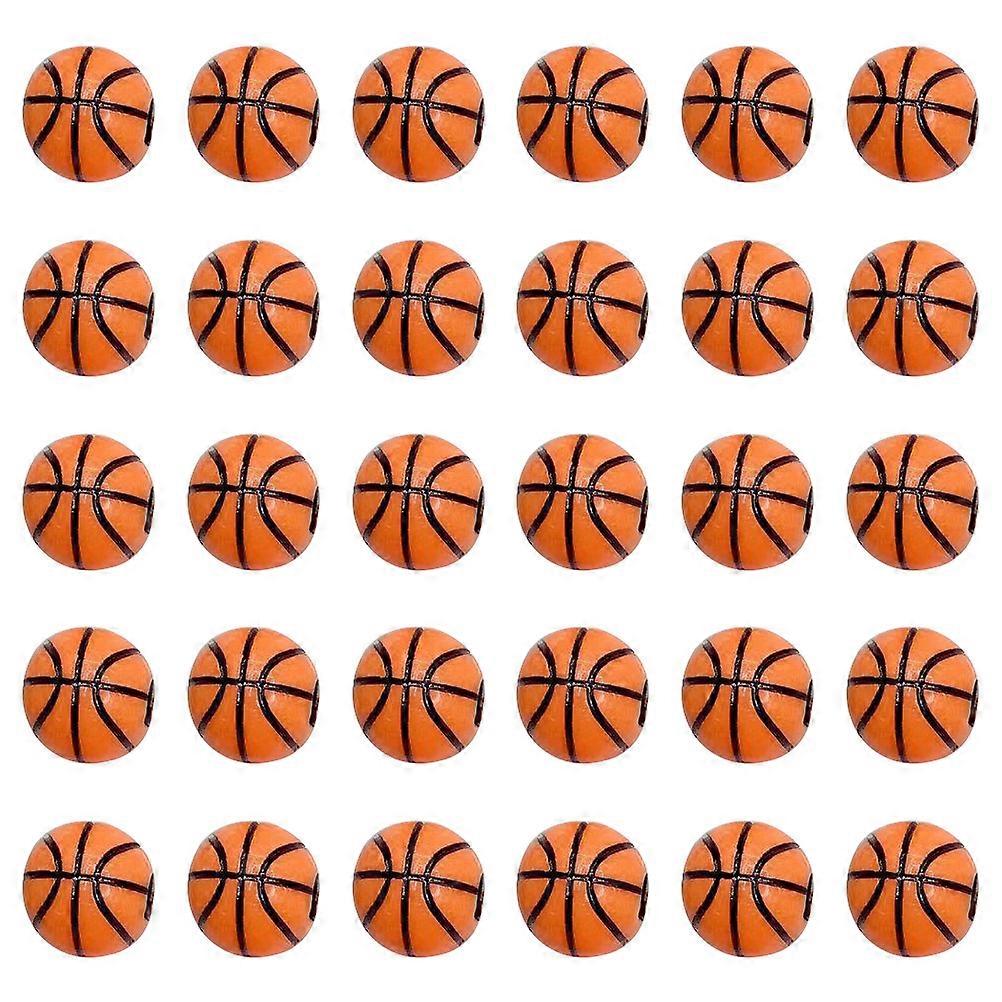 200pcs Acrylic Basketball Beads for Jewelry Making – Durable DIY Beads with Smooth Surface for Bracelets, Necklaces & Craft Projects