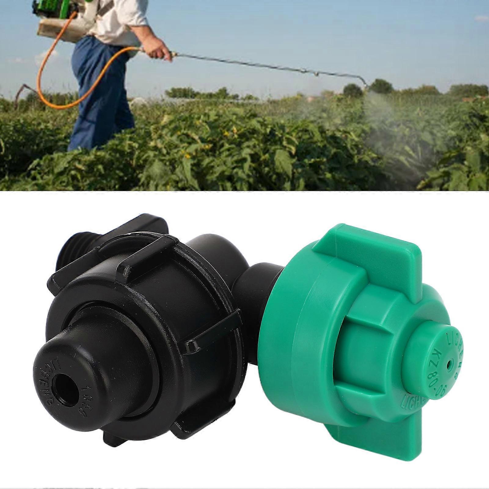 Plant Protection Spray Nozzle Plastic G1/4 Thread Fixed Sprinkler Head with Circular Nozzle for Agricultural Machine Modification Green 