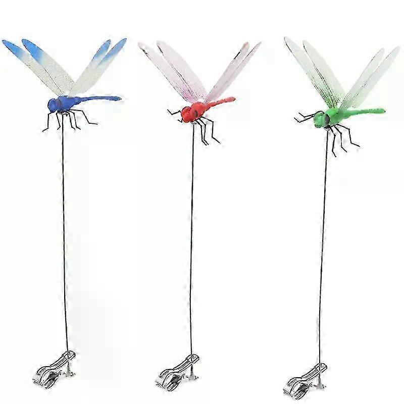 3-8Pack Simulation skeeter hawk Clip Bug Deterrent Realistic Repellent on for Hat Garden Decor