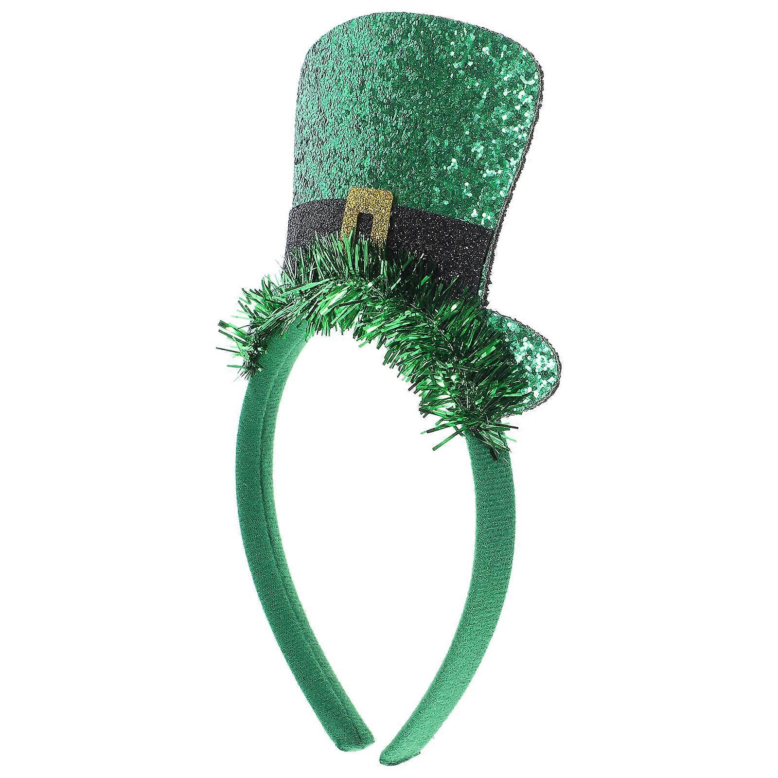 St. Patrick's Day Shamrock Headband Non Slip Fabric Hair Accessory for Festival, Party, and Photo Props