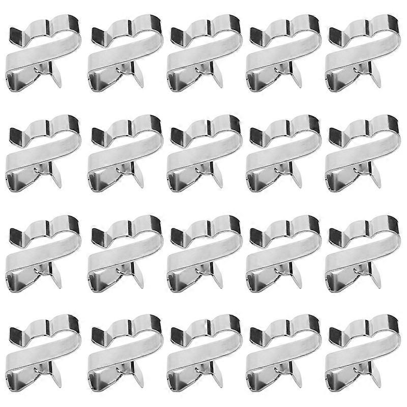 10/20Pcs Carrying Frame Cable Holder S Solar Panel Cable Holder S 304 Stainless Steel Cable Clamps Double Clamps-Cable Holder for PV Wiring