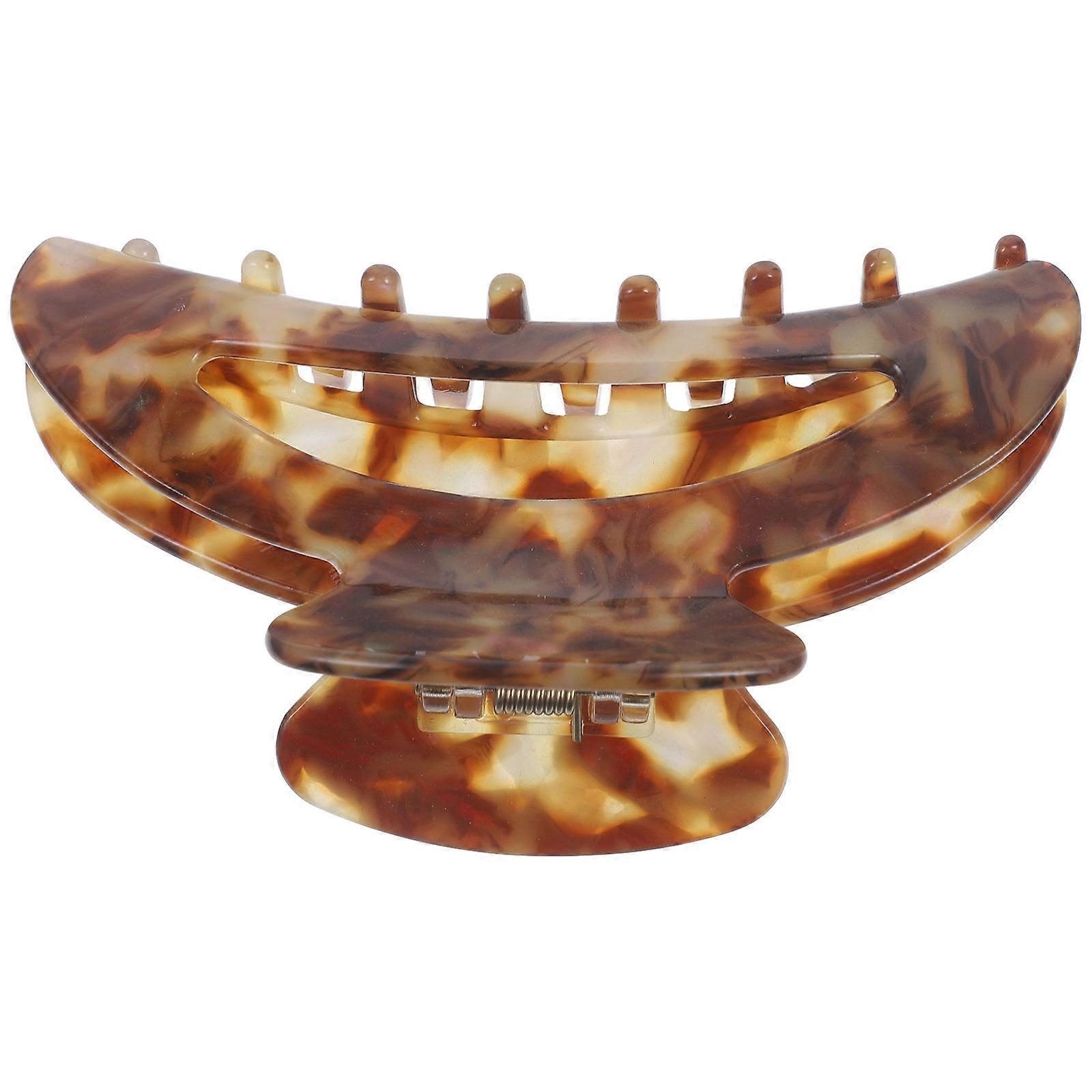 Large Hair Clamp Teen Girls Styling Tool Acetate Sheet Metal Spring 1Pack Daily Wearing Minimalist Style