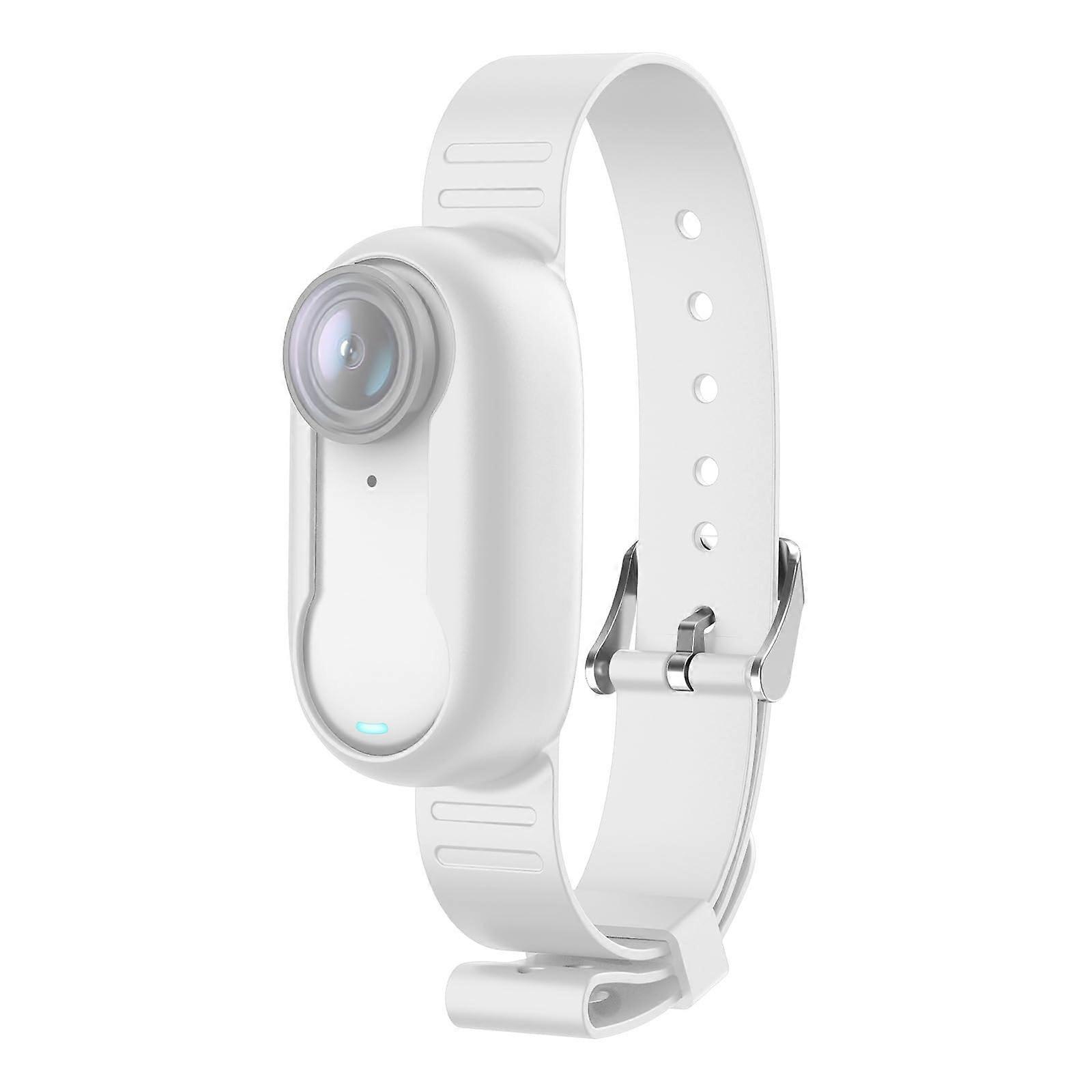 Pet Logger Strap for Insta360 GO 3/3S - Silicone Wrist Strap and Backpack Strap, White Expansion Tie