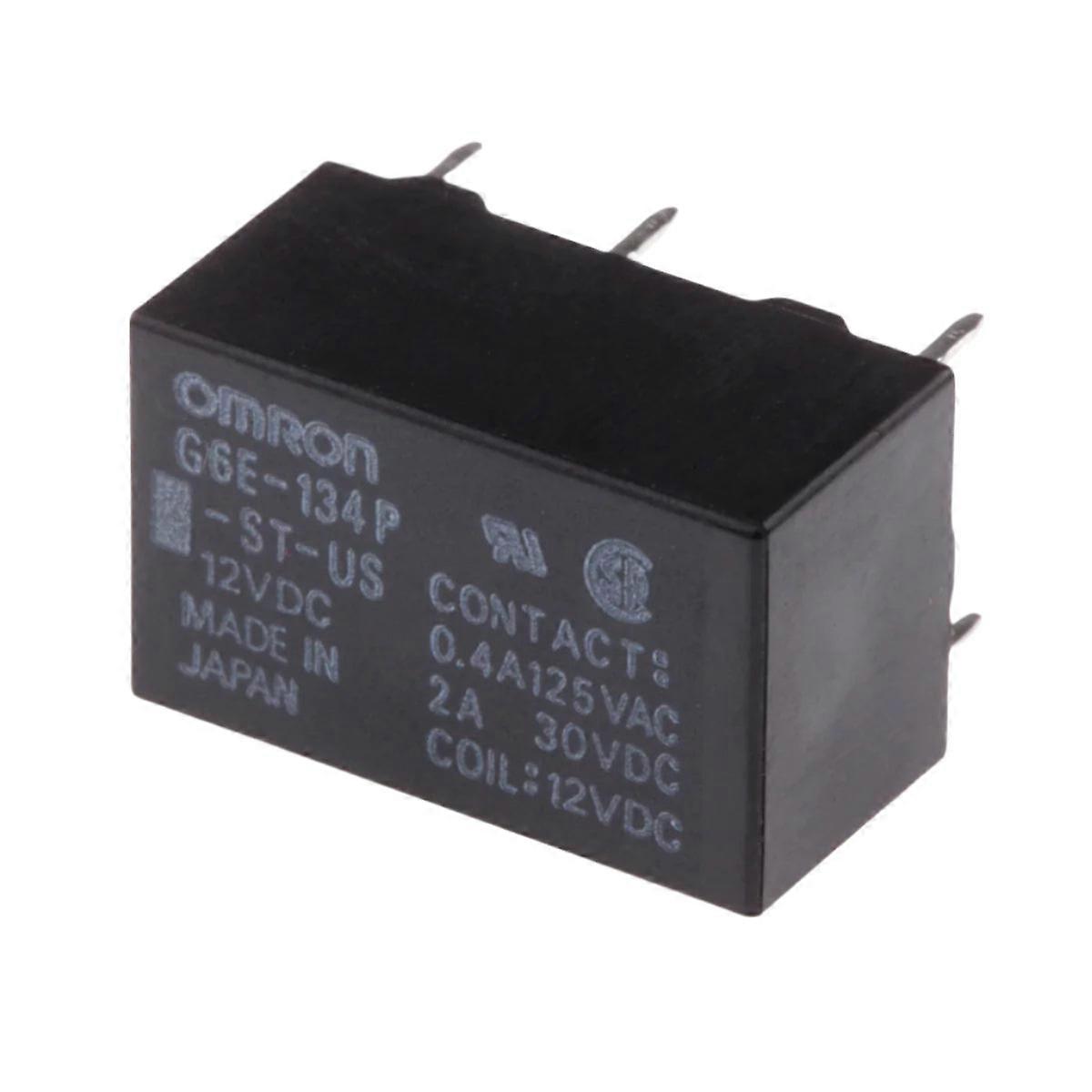 Omron Relay 12v Dc Spdt Pcb Mount Gold Plated G6e-134p-st-us 12dc