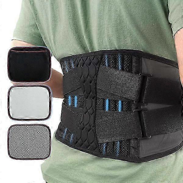 Lower Back Pain Relief Brace with Bionic Spine Support and Removable Pad