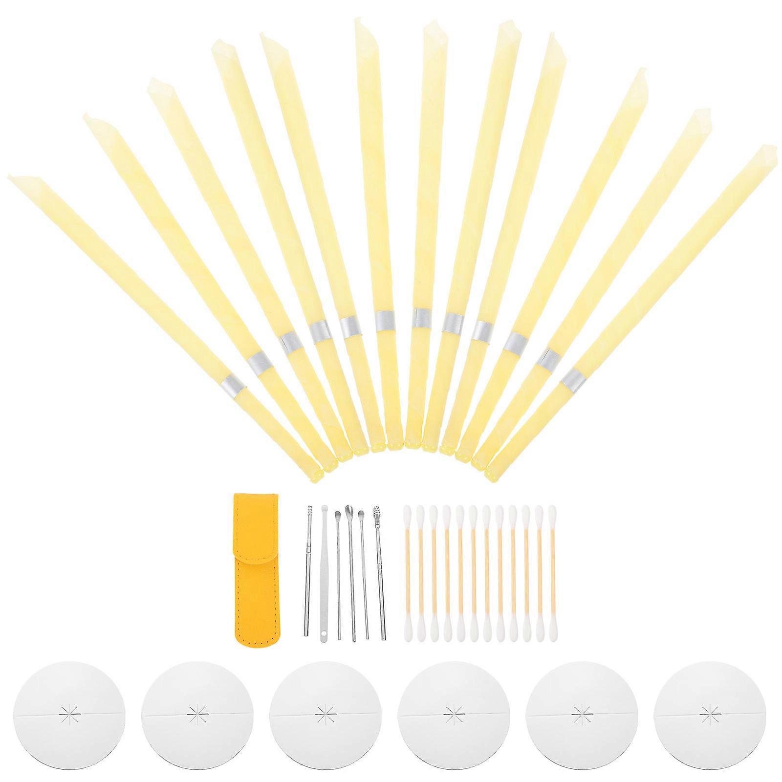 Ear Wax Removal Tool Kit Ear Care Candle Protective Disks Suitable For Home Use 24.20X1.70X1.70CM Pack
