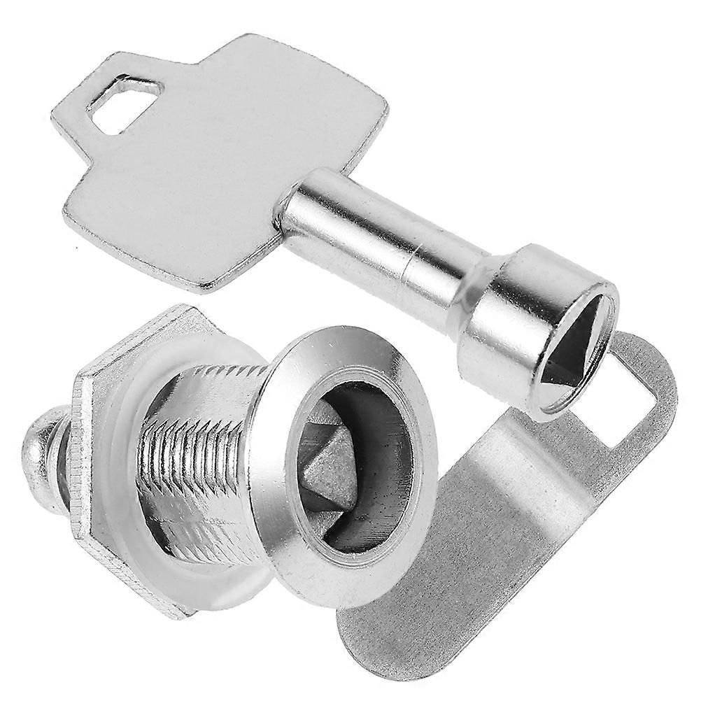 Garbage Can Lock with Keys   Durable Triangle Trash Bin Lock for Outdoor and Indoor Use