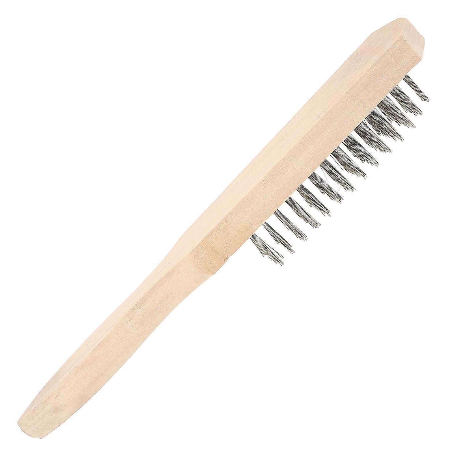 Wooden Handle Stainless Steel Fish Scaler for Cleaning Multi Sizes Safe and Reusable 7.5 inch