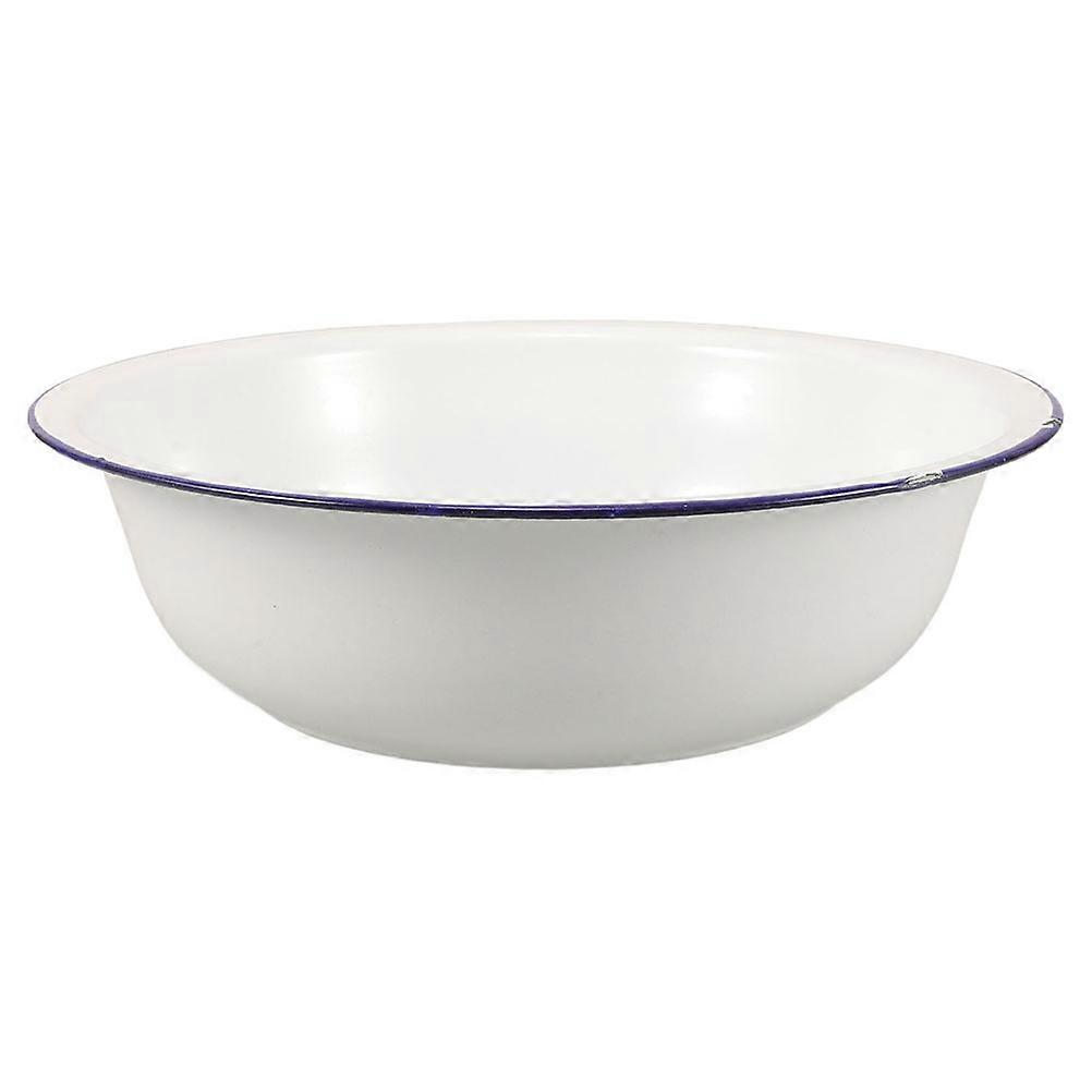 Lavabo rétro en émail 32cm Conçu pour la lessive et la salle de bain 1Pack compatible avec la vie à la maison