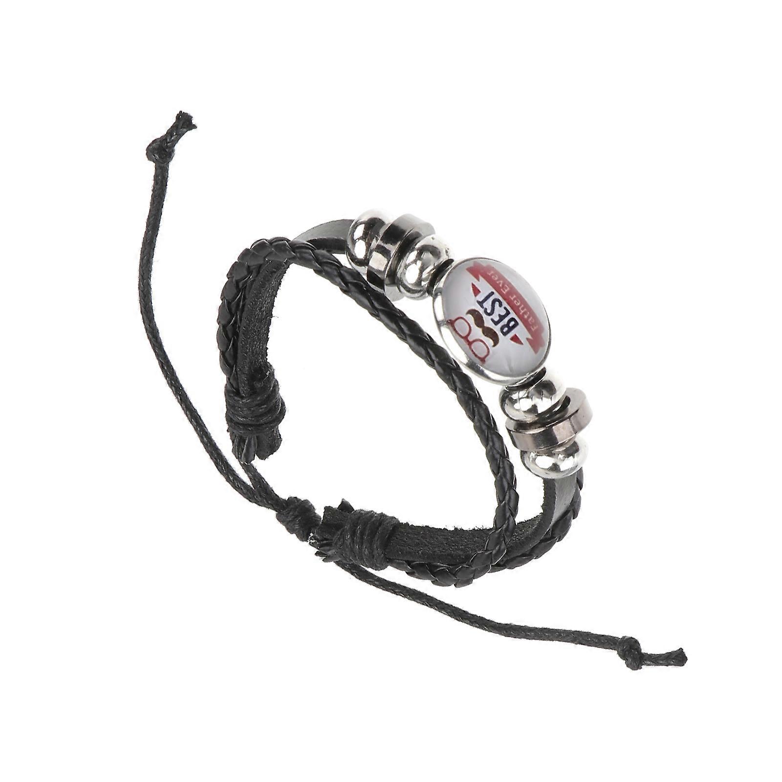 Men's Adjustable Bracelet 1Pack Durable Hand-Woven Accessory Assorted Color For Shopping