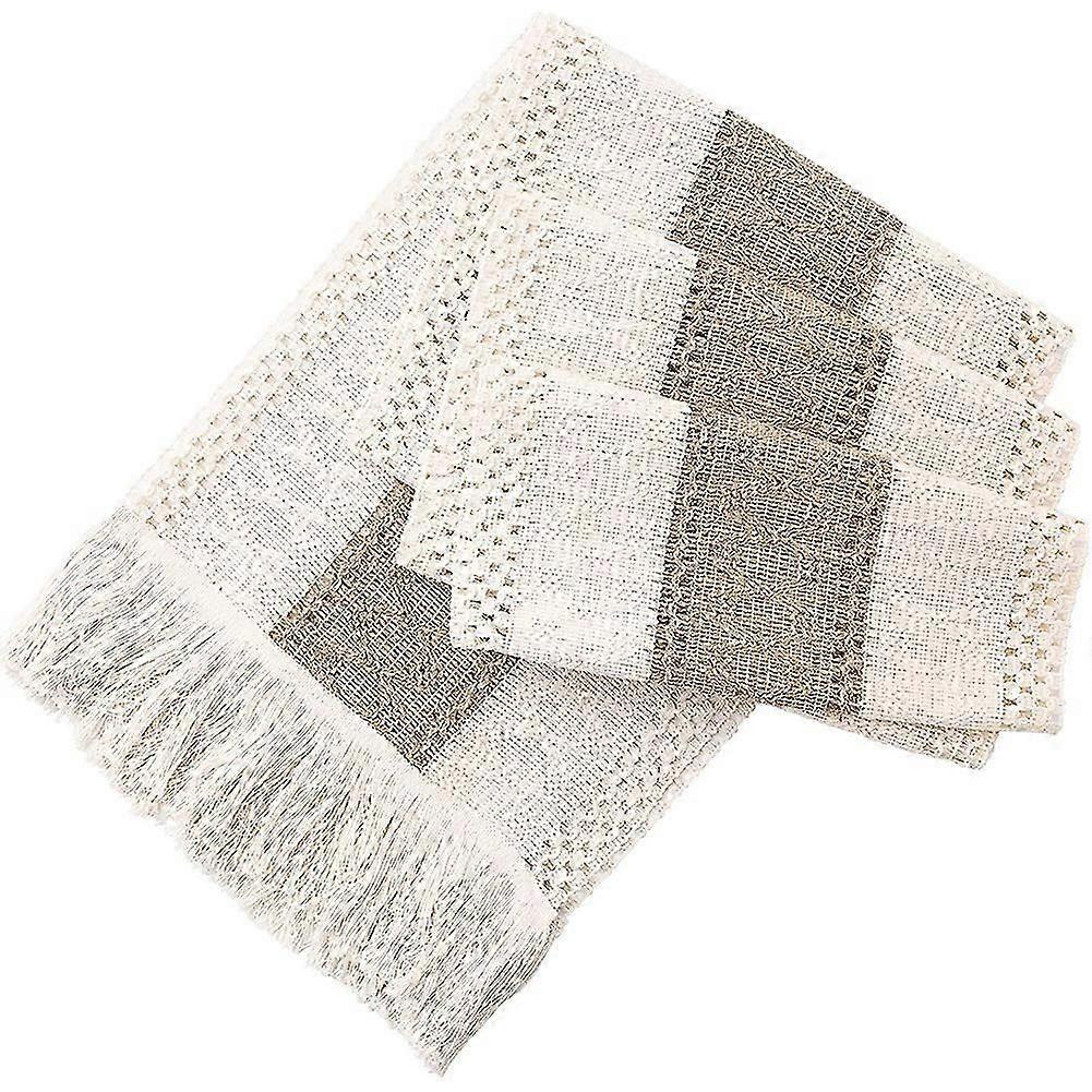 Farmhouse Boho Table Runner, for Dining Table Decoration 180cm