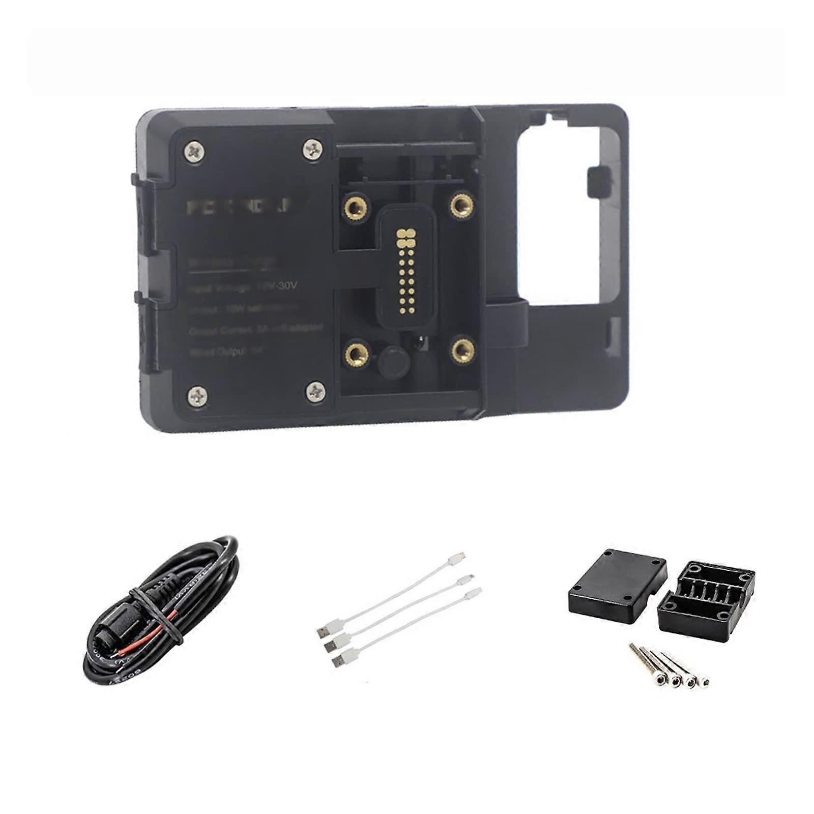 Motorcycle Phone Holder with USB Wireless Charging Adapter for Ducati Multistrada 1200 2010-2012, Color: Wireless Charging