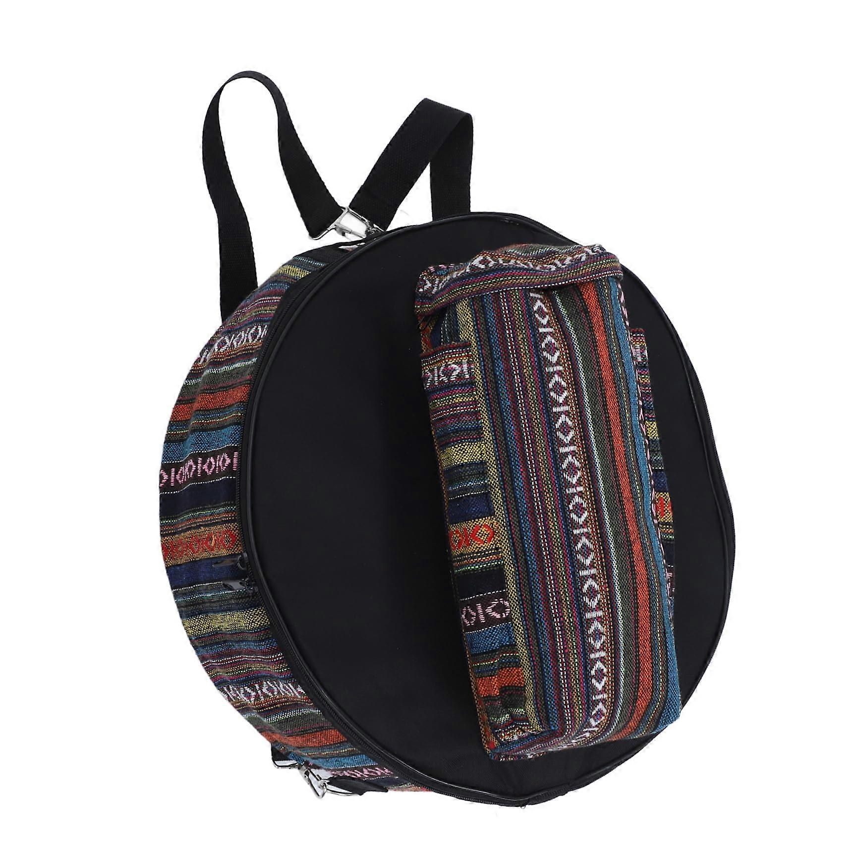 Portable Padded Oxford Drum Bag, Waterproof Storage for Snare Drums with Front Pocket and Large Capacity for Musicians and Percussion Enthusiasts