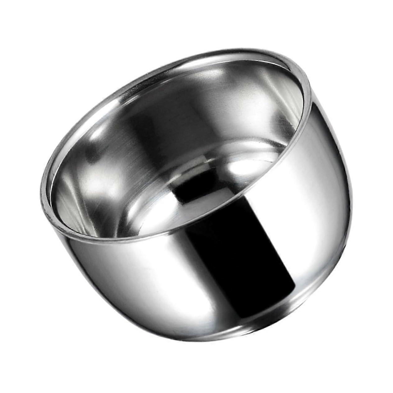 Rustproof Shaving Soap Dish 1 Piece Compact for Men Travel and Home, Stainless Steel, Small, Durable