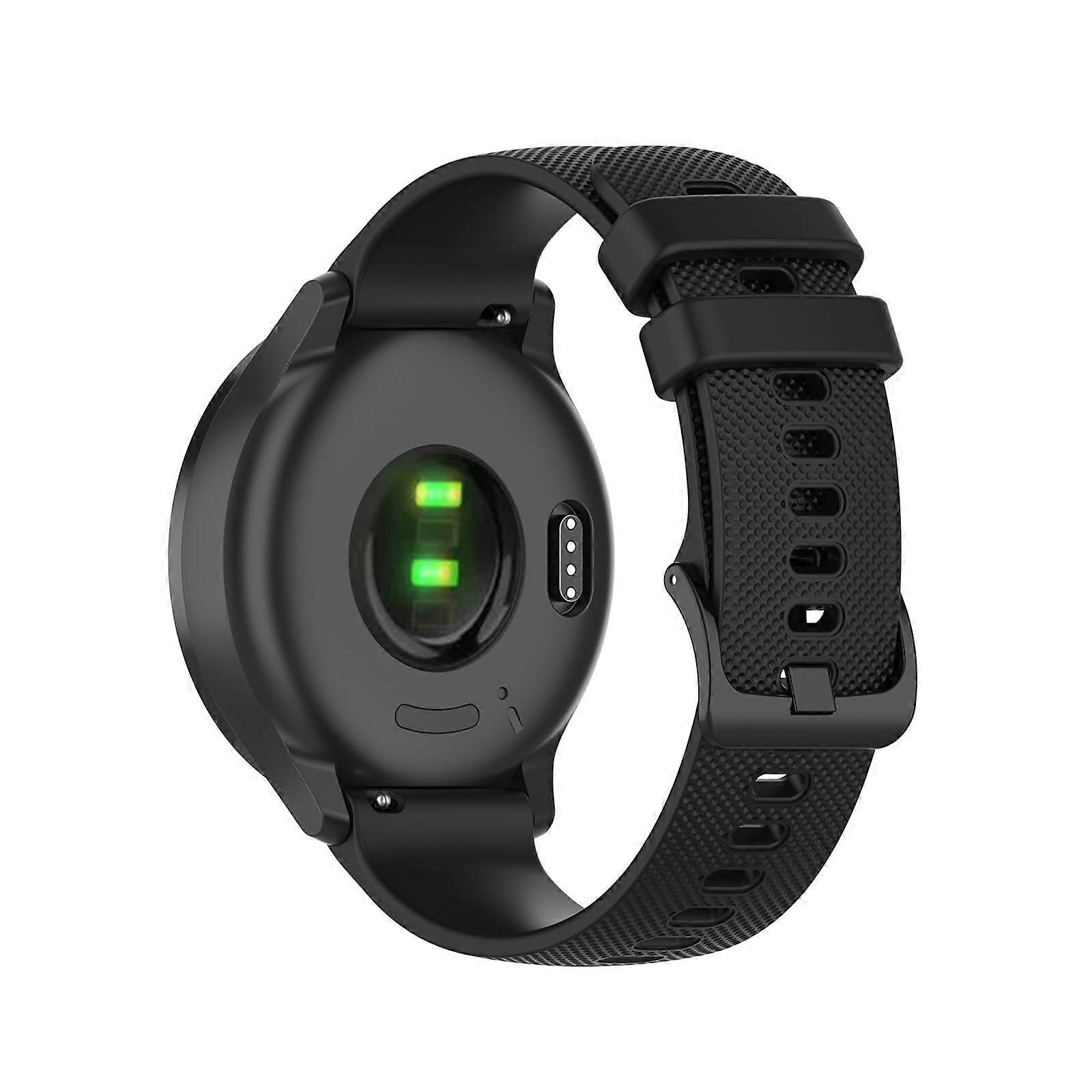 Textured Silicone Bracelet Compatible with Amazfit GTR 47 mm/2/2e/3/3 Pro/4, 22 mm Waterproof Soft Replacement Strap ABlack