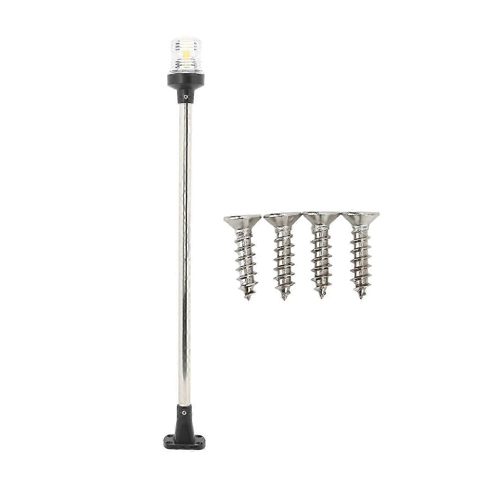 5W 5000K 24 Inches LED Anchor Navigation Lights 360 Degree All Round Anchor Stern Lamp DC12V/24V