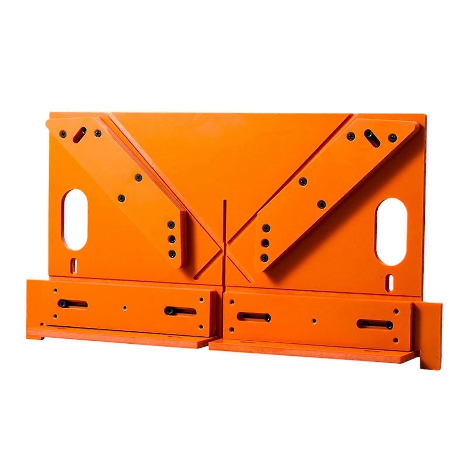 Schnittfuehrung Fuer Tuersockel Edge Guide For Door Sill And Window 45/90 Degree Positioning Tool For Carpenters Orange L