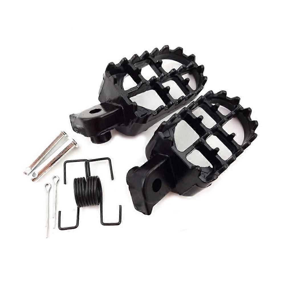 Footpegs Front Motorcycle Foot Rests Compatible with Suzuki DL650 V-Strom 2004-2012, XR50R, CRF50, CRF70, CRF80, CRF100F, Black
