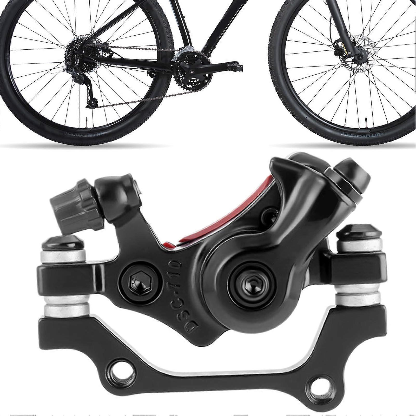 Front Brake Assembly - Durable Mechanical Disc Brakes for Mountain Bicycles, Strong Front Calipers, Safe Downhill Use