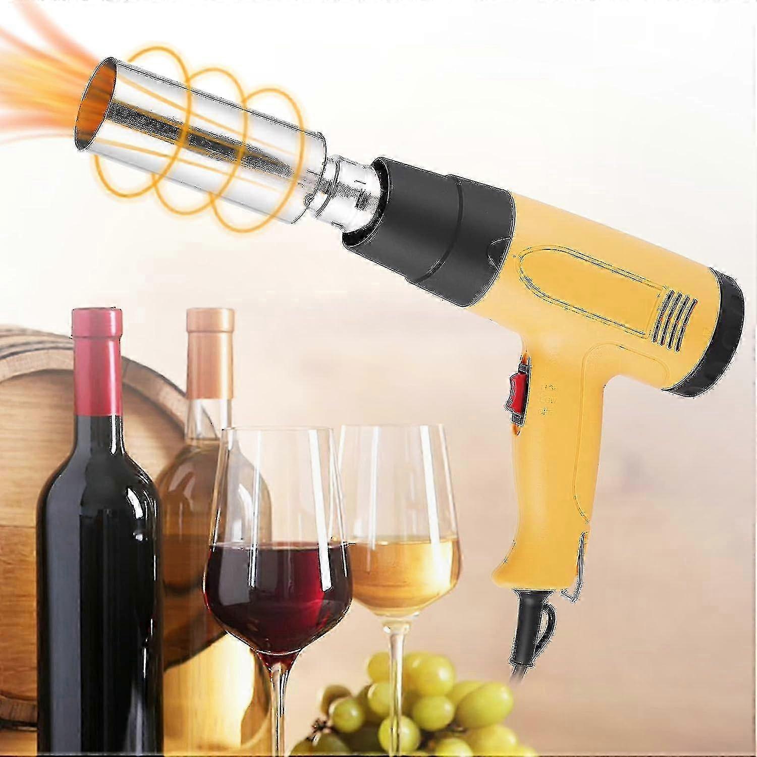 Electric Heat Shrink Machine for PVC Capsules, 1800W Adjustable Temp 50-500°C Bottle Cap Shrinker with Walkbee 2917 B