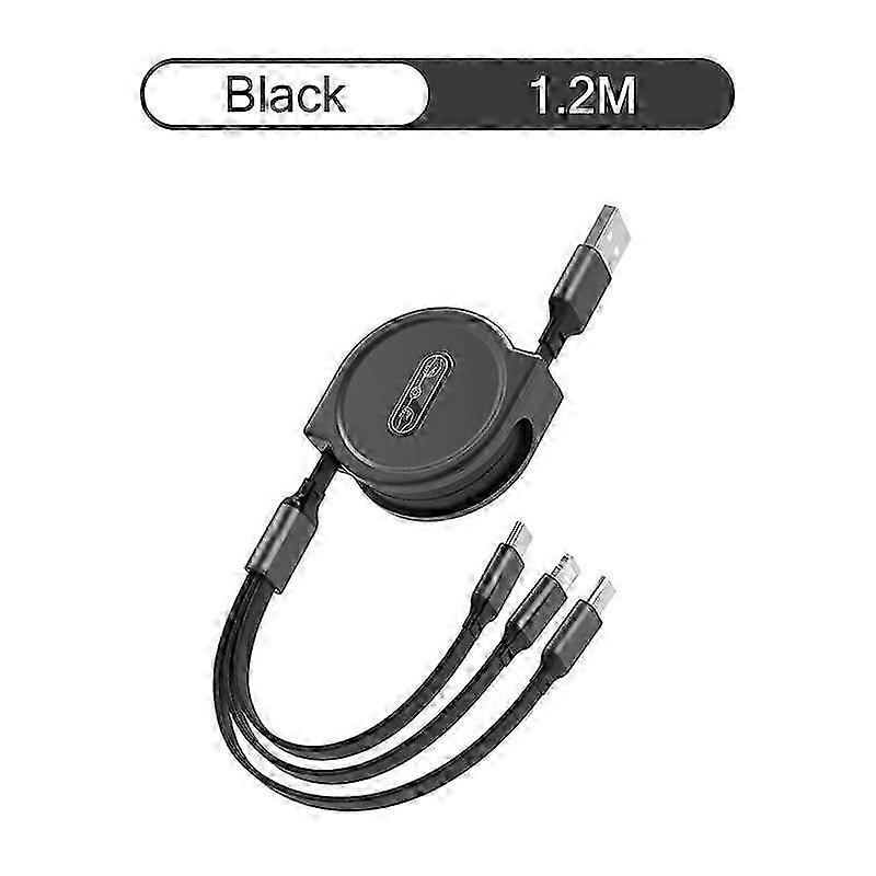 3-in-1 Fast Charging Cable Compatible with XiaoMi, HuaWei, and Samsung