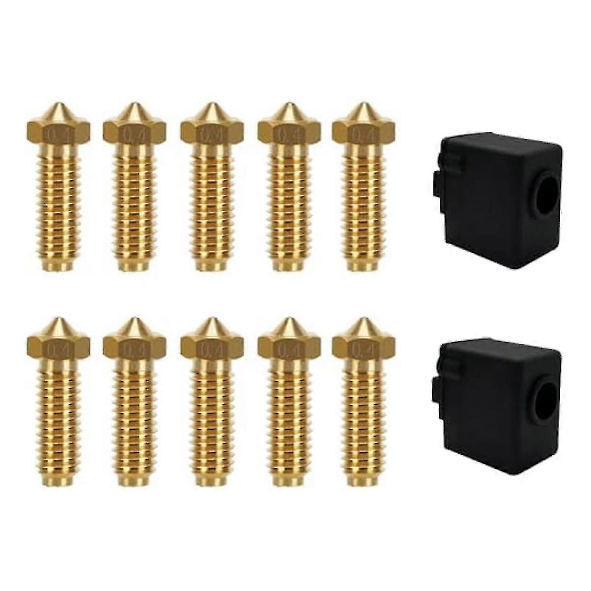3D Printer Extruder Hotend 0.4mm Nozzle Kit - Wear Resistant for 2/ 2 Pro/ 2 Plus/ 2 Max