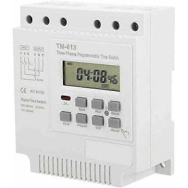 380V Timer, TM-613, 17 Sets of Switch Settings for Continuous Programming