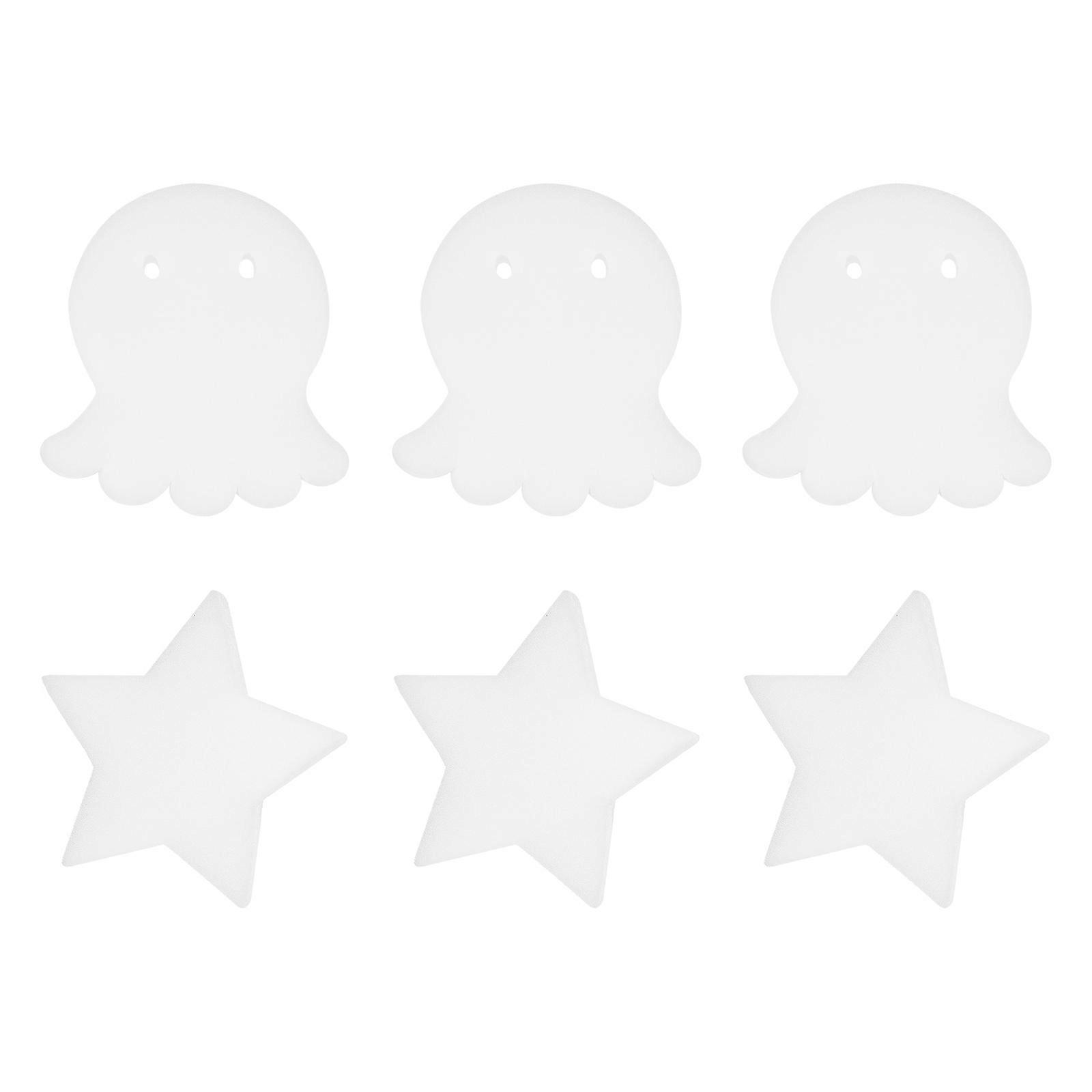 Oil Absorbing Sponge Five-Pointed Kitchen Pool Cleaning White Sponge 16Pcs