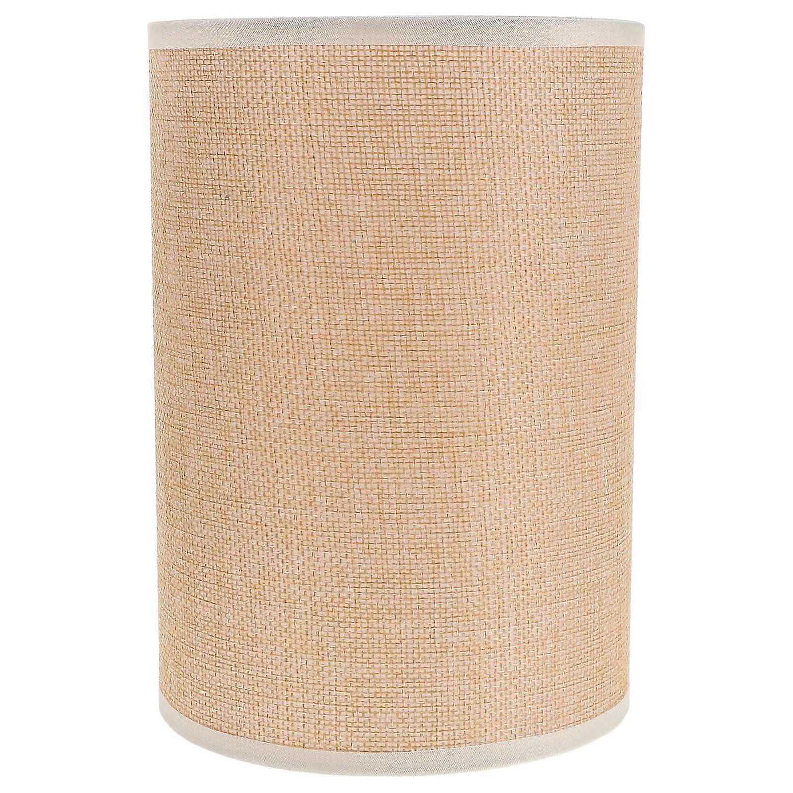 Boho Drum Lampshade, Handwoven Fabric Ceiling Light Cover for Bedside and Floor Lamps, Cozy Lighting with Unique Artistic Design for Guest Rooms and