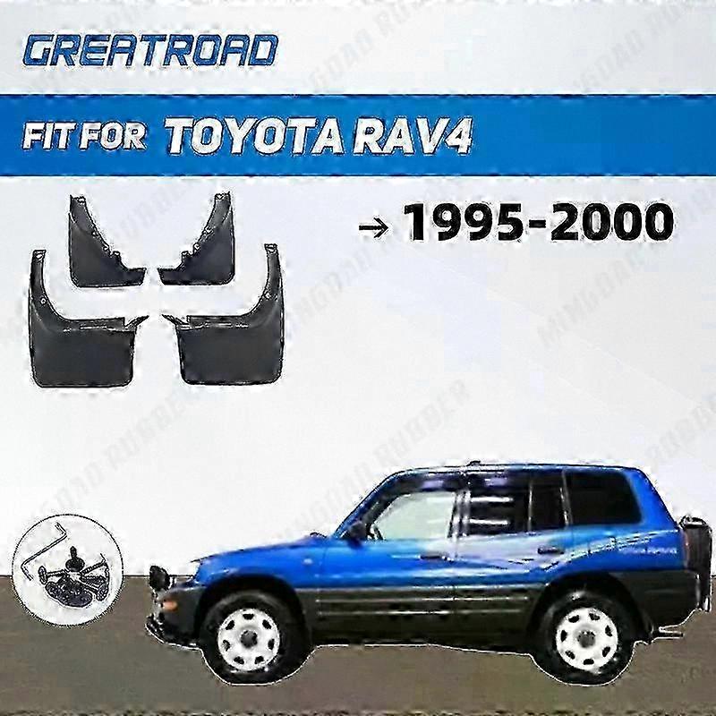 Vehicle Accessory Kit with Mud Flaps and Splash Guards for 1995-2000 Compact SUV Models