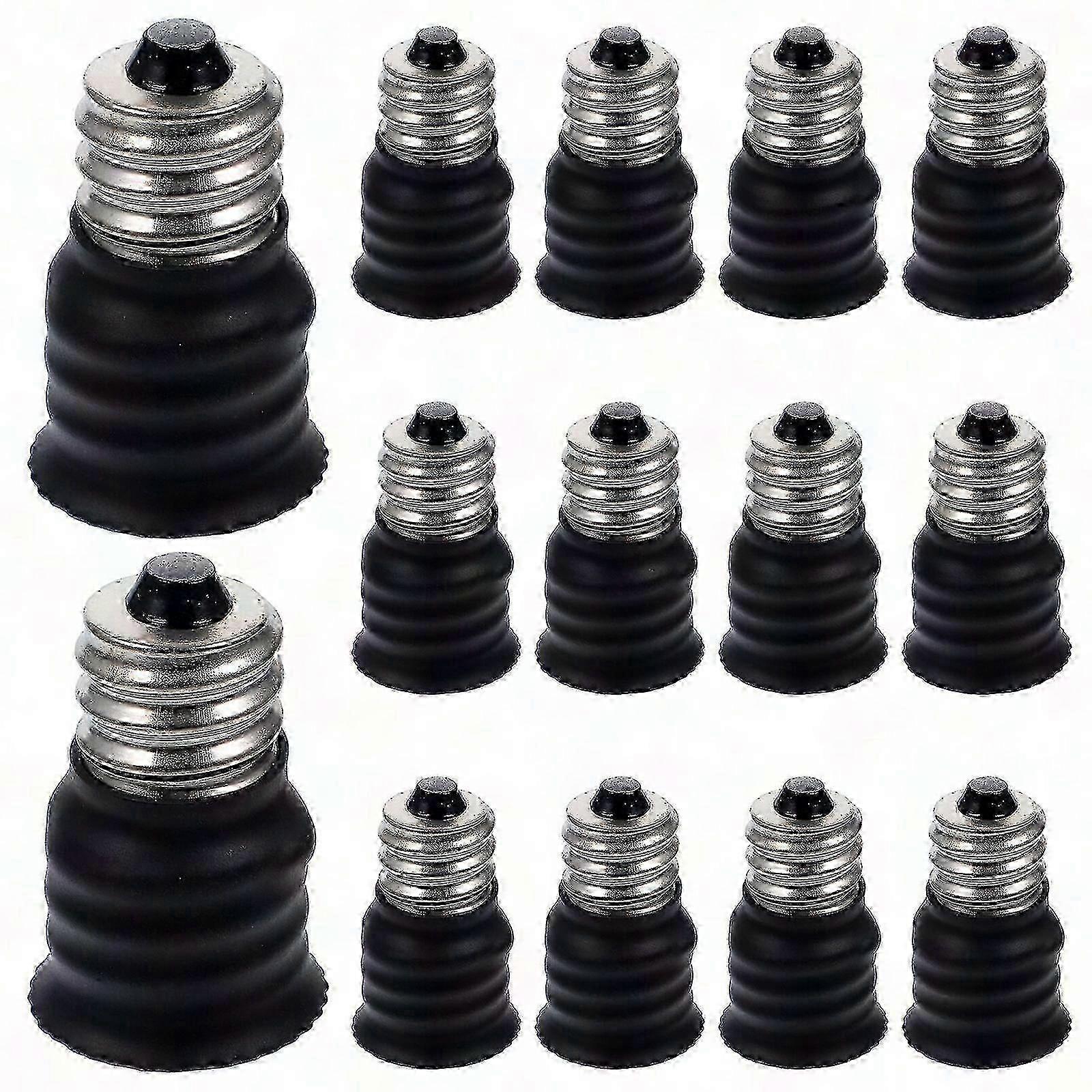 15pcs E12 To E14 Bulb Adapter Converters - Chandelier Lamp Base Socket Adapters