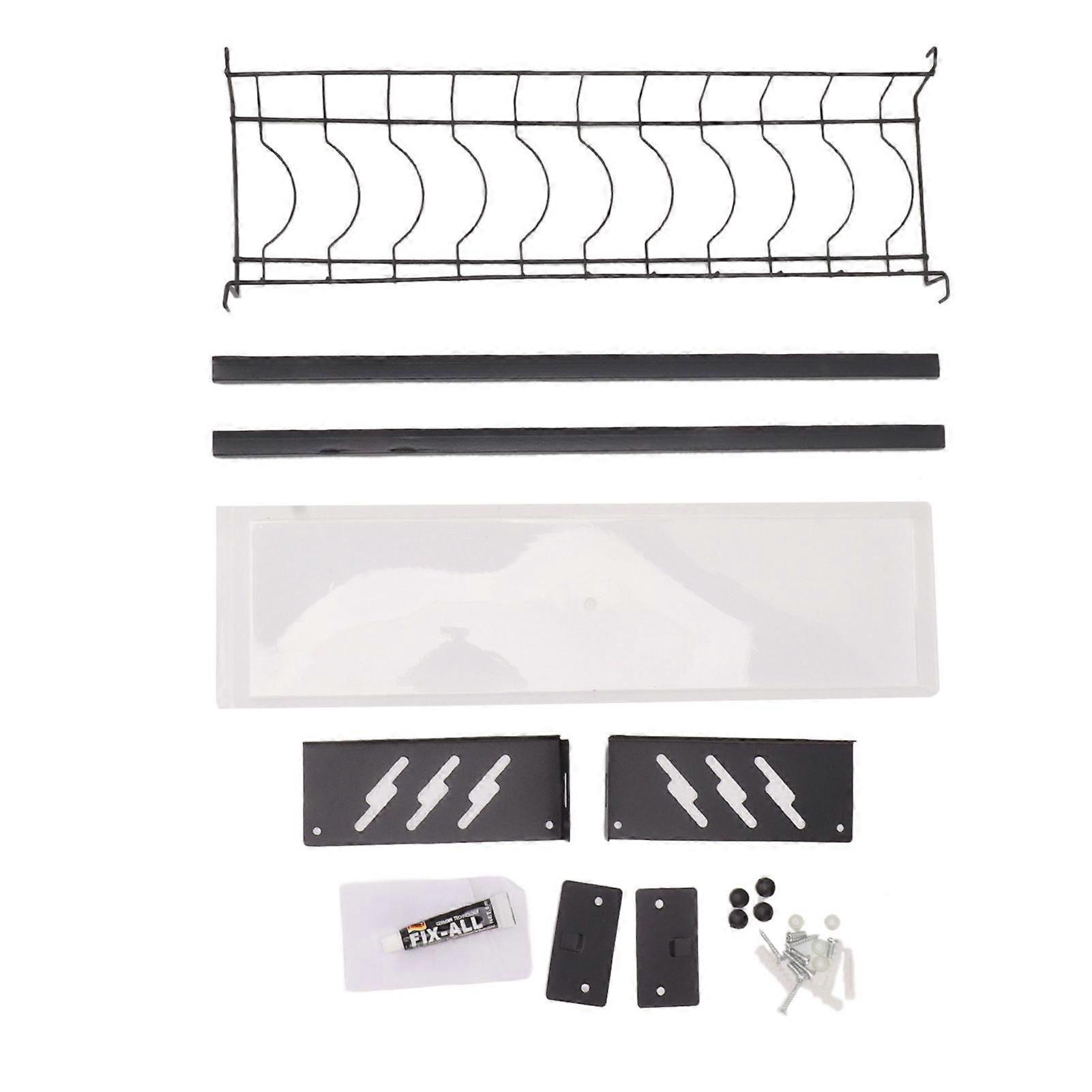 Kitchen Wall Mounted Tableware Holder Drain No Punching Drainage Flatware Storage Holder Rack Shelf Organizer Bowl Holder