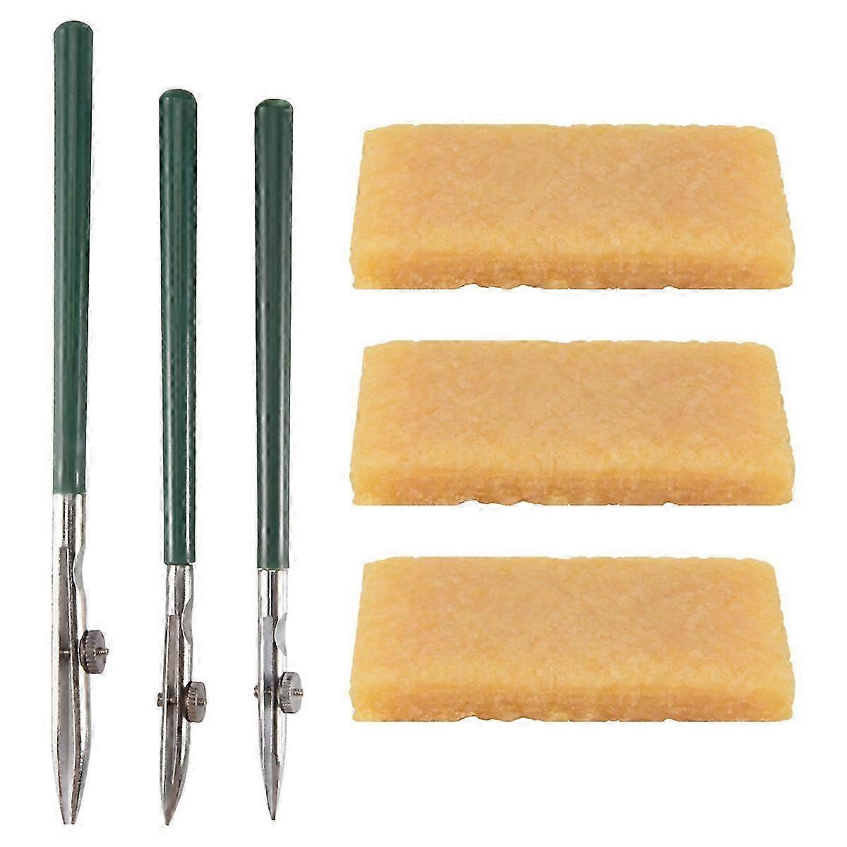 6 Pcs Art Ruling Pen(3 Sizes) and Glue Residue Eraser, Ruling Ink Pen