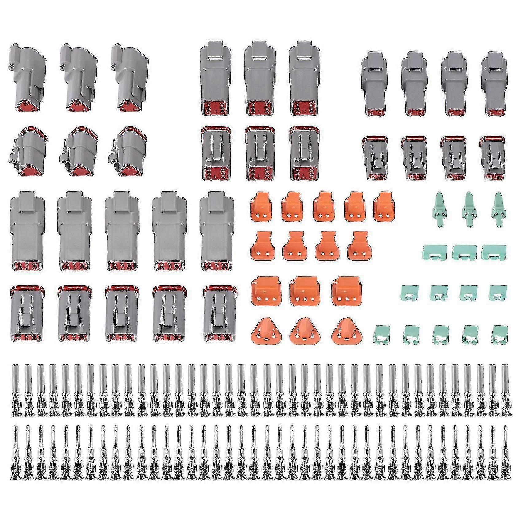 140pcs Deutsch Dt Series Waterproof Wire Connector Kit With Pins Box Z