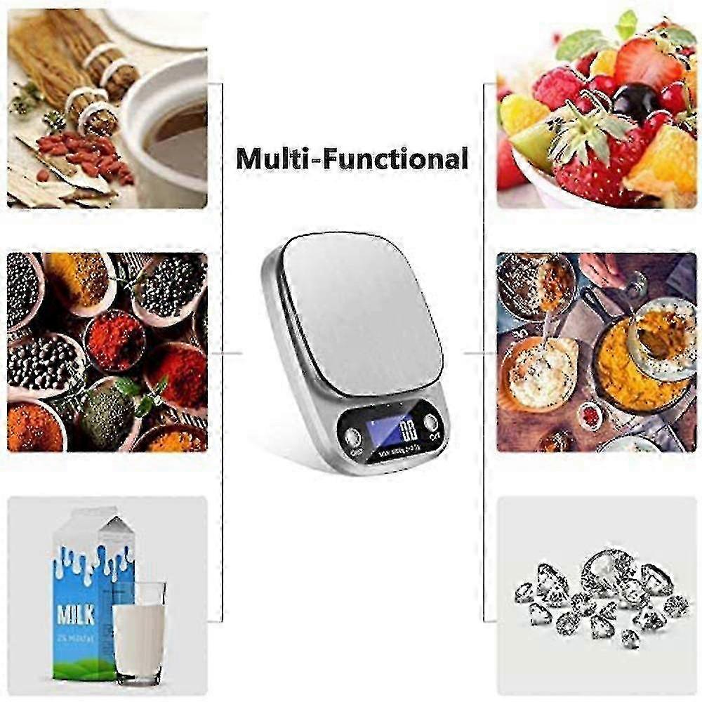 Kitchen Scale Smart Digital Food Scale With Tare Function Lcd Screen