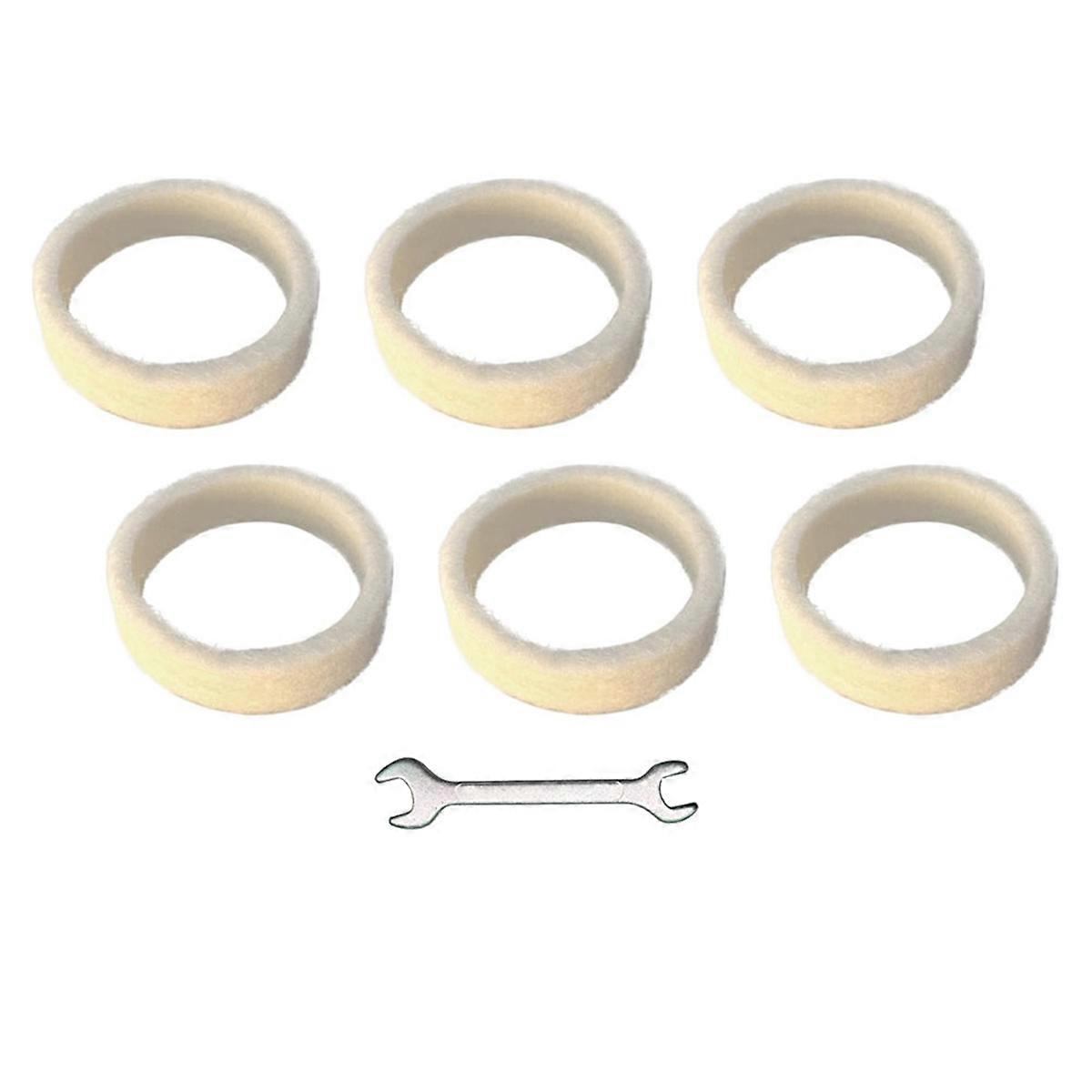 6Piece Felt Washer Replacement for Espresso Machine Grinders - Compatible with BES870/BES878/BES880/BES980