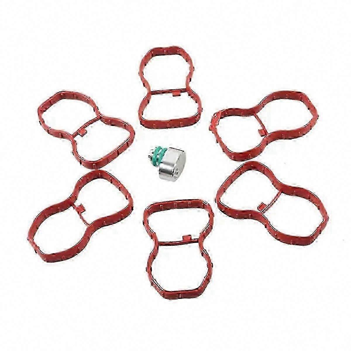 N57 Intake Swirl Flap Delete Blank Plug Kit with Manifold Gaskets for E70 F01 F07 F10 F25 E90 E91 E92