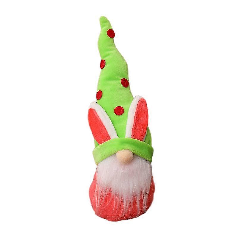 Plush rabbit ear dolls, available in three colors, soft texture, Qiaoding, home store ornaments