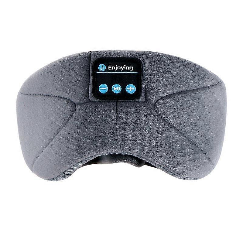 Bluetooth Sleep Mask with Stereo Headphones & Mic Washable(Grey)