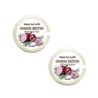 2X Onion and Biotin Shampoo Bar Soap, Moisturizing & Soothing, For All Hair Types  cs