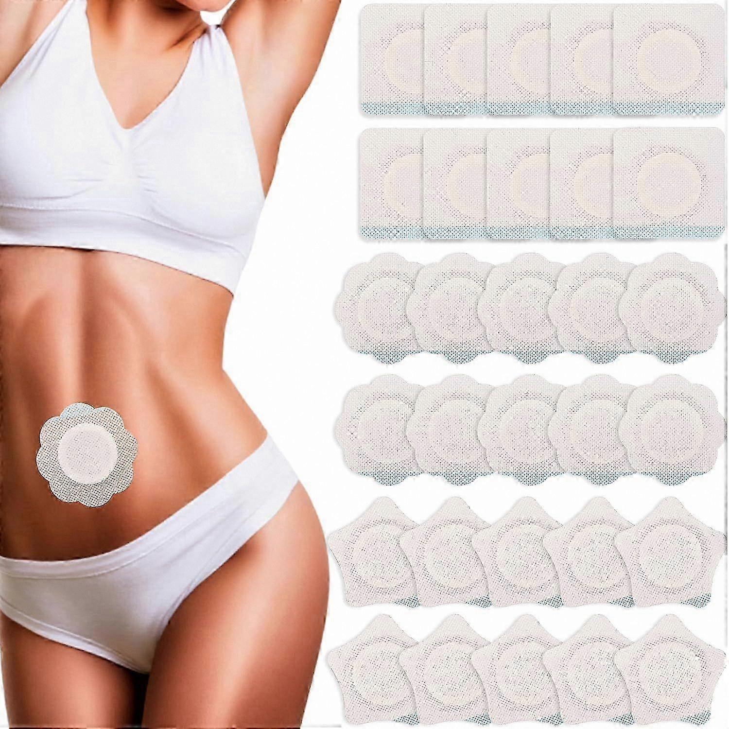 30-Pack Disposable Castor Oil Wraps for Belly Button Care