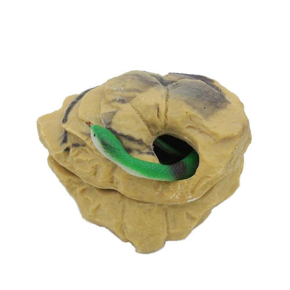 Reptile Hiding Cave Basking Hide Habitat Decoration Reptiles Terrarium Decor Hideouts For Lizard