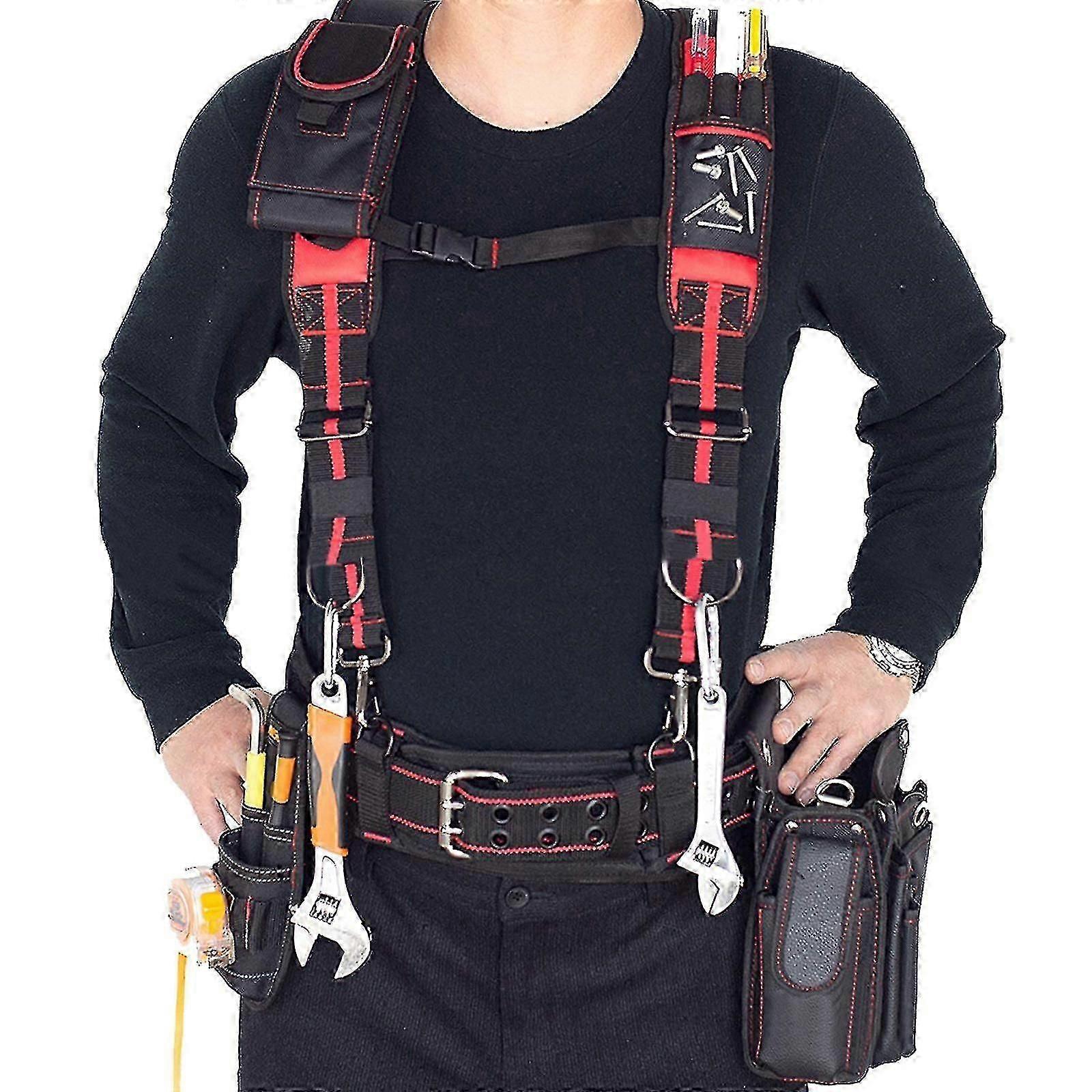 Professional Tool Belt Suspenders Multifunction Magnet For Weight Reduction
