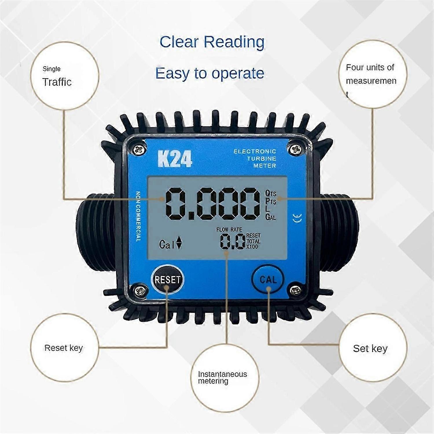 Minor Flow Digital Display Meter Gear Flow Meter 1-15L/Min